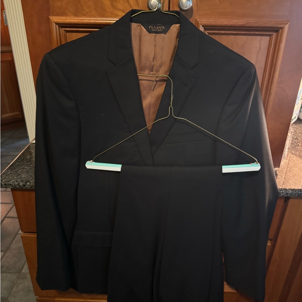 Jos. A. Bank Black Suit with Modern Elegance